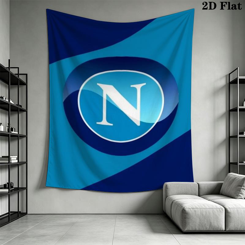 Napoli Wall Tapestry Aesthetic Wall Hanging Printed Fabric Blanket Decorative Tapestries for Bedroom Living Room Home Decor