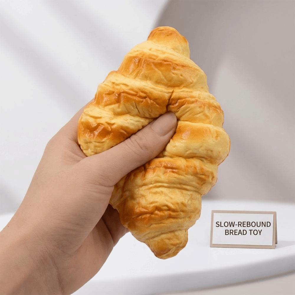DIY Toast Slow Rebound Toys Moist Feel Toast Squishy Toy Novelty Toast Pinch Toy Hand Relaxing