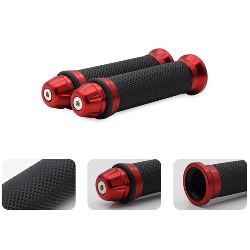 JWOPR Motorcycle Handlebar Cover High Quality Aluminum Alloy Handlebar Rubber Cover for Motorcycle Modification