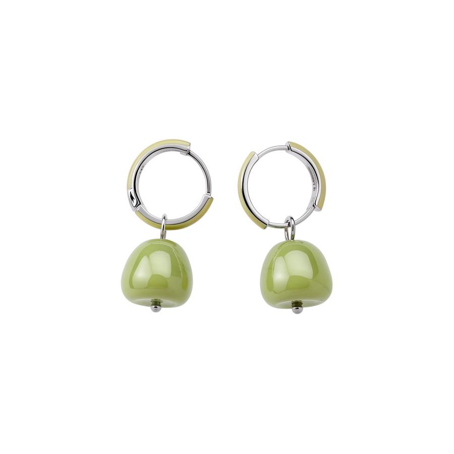 Custom Creative Enamel Apple Pear Earrings: High-End Fashion Studs for Women