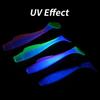 6Pcs Soft Paddle Tail Swimbait Uv Glow Fishing Lures 8Cm Tpr Soft Bait 80Mm 4.8G Artificial Silicone Bait Wobblers Soft Lures