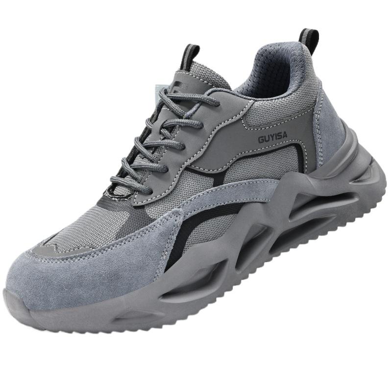 Labor Insurance Shoes Are The Same for Men and Women, Fashionable and Safe Steel Bag Head, Anti-smashing, Anti-piercing and Wear-resistant Shoes.