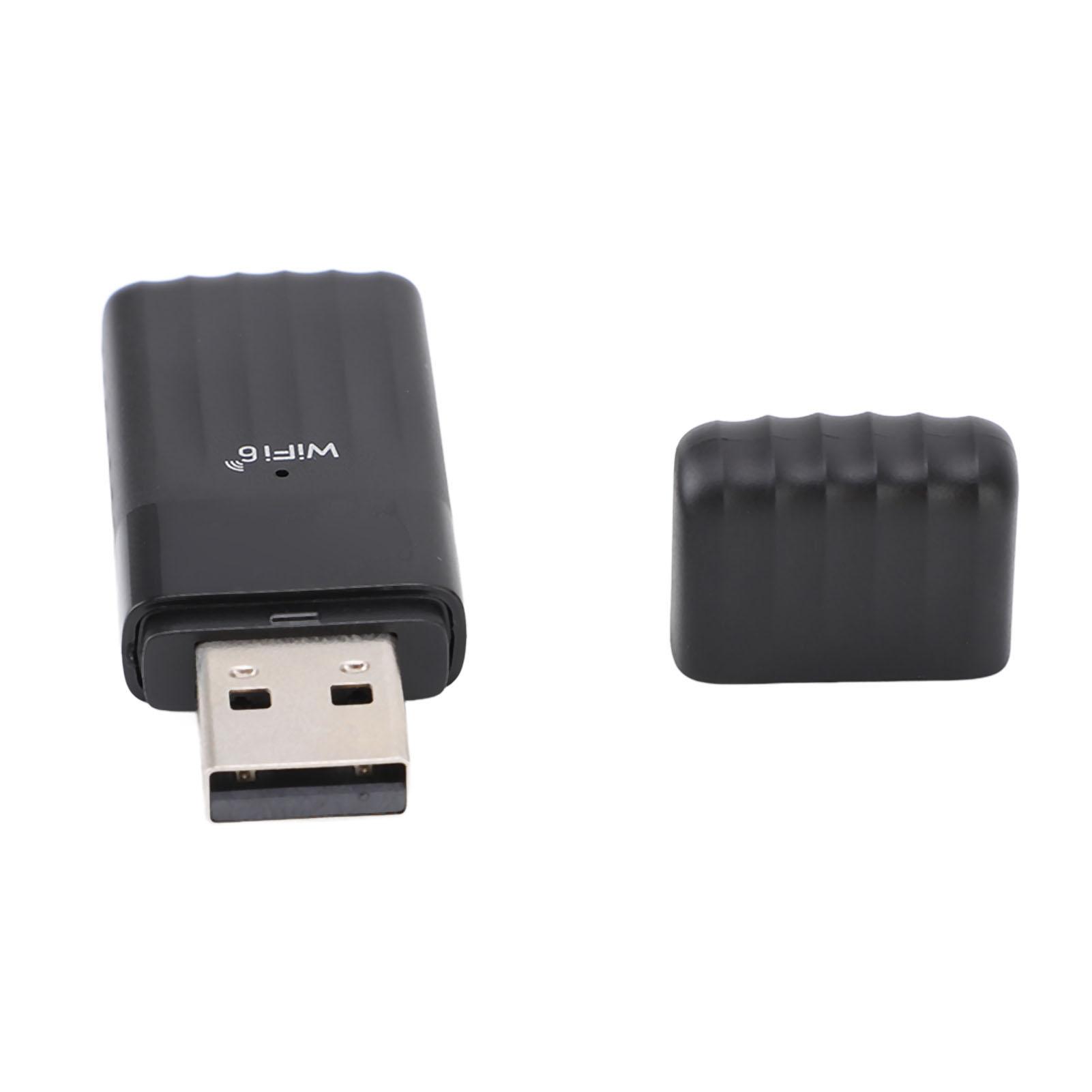 

900 Мбіт/с WiFi6 USB Бездротовий Мережевий Адаптер 2dBi Антена Підсилення 2,4 ГГц 5,8 ГГц Комп ютерний Приймач