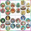 6 Peças/Conjunto Porta-Copos Diamond Art Com Suporte Padrão de Natal DIY Almofada para Copo de Bebida Forte Adesão Kits de Pintura com Diamante Presente