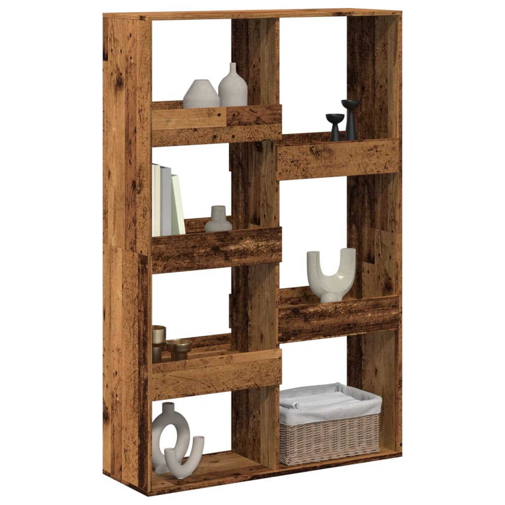 Room Divider with Vintage Wood Look 100 x 33 x 155.5 cm Engineered Wood
