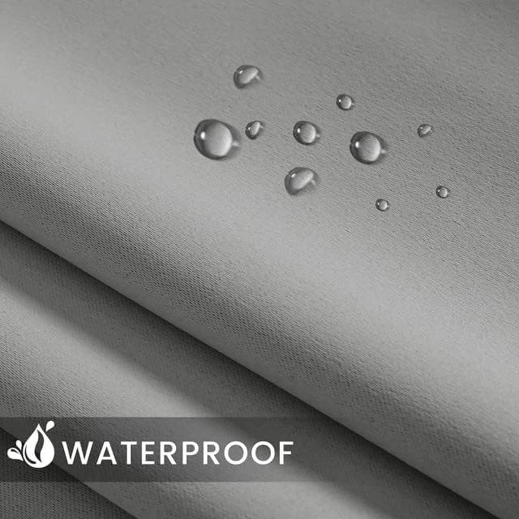 Vorhänge für den Außenbereich für Terrasse Wasserdicht, Wetterfest Sichtschutz Außenvorhänge für Pavillon, Veranda, Hinterhof