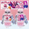 Straw Thermos Cup with Handle High Value Double Drinking Mouth Stainless Steel Cartoon Water Cup