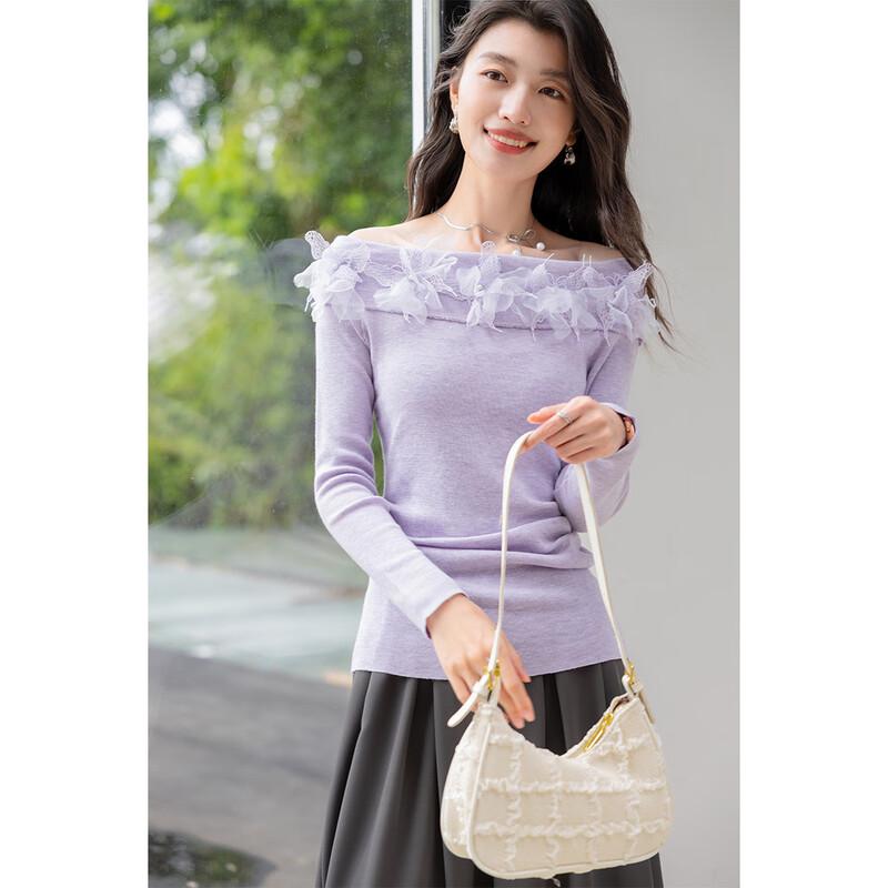 Mokana Women's Elegant Long-Sleeve Knit Top MKNJD3763