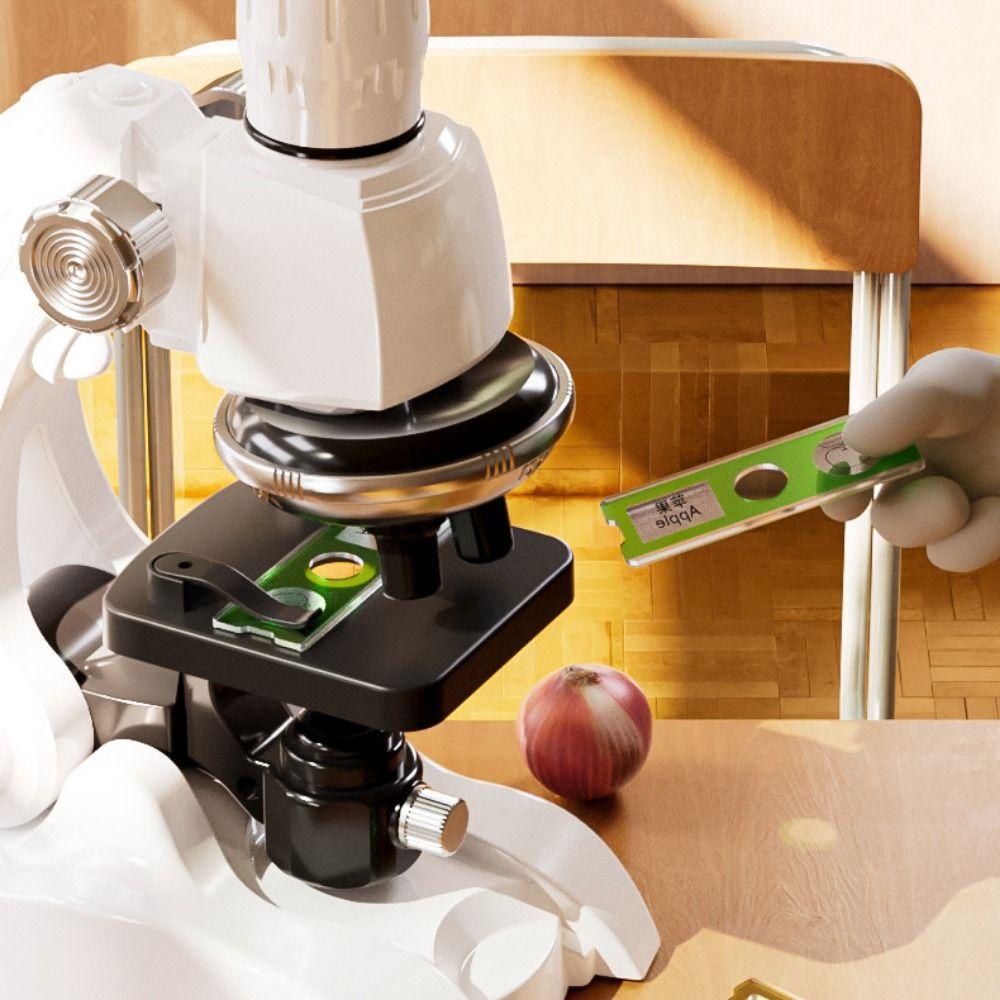 Adjustable Pocket Microscope 200x 600x 1200x Child Biological Microscope Toy  Children Gift
