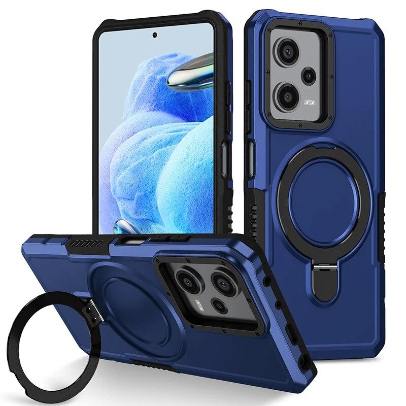 Pro Xiaomi Redmi Note 11 Pro Pouzdro na telefon s kroužkovým stojánkem pro Note 11 12 9 8 Poco X3 X5 M4 Pro 4G 5G Hard Shell kryty pro Xiaomi 11T