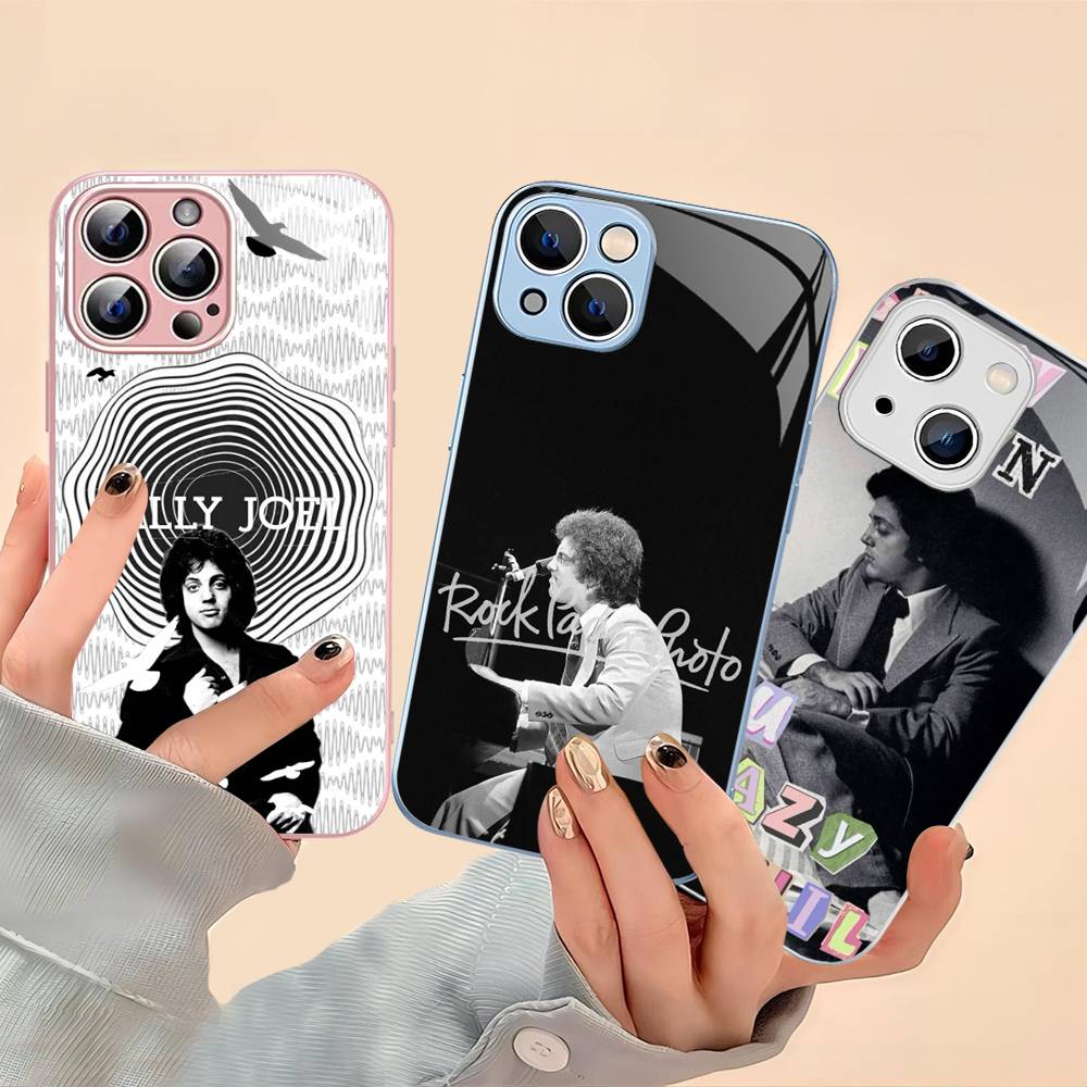 Singer Billy J-Joel Tempered Glass For Iphone 14 13 12 11 Pro Mini XS MAX 14Plus X XS XR Cover
