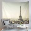 Paris Eiffel Tower Tapestry Sunset Night View Tapestry French Landmark Tapestry Living Room Bedroom Dorm Wall Hanging Blanket