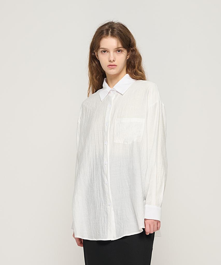 CARGOBROS FOR WOMAN Loose Fit Easy Long Shirt (White)