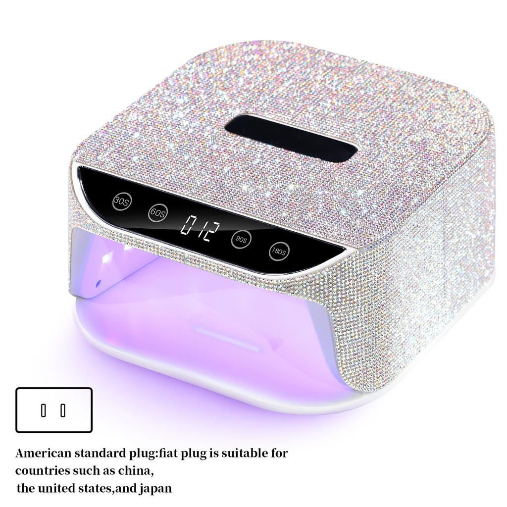 36Leds Diamond Inlaid Nails Dryer Professional UV LED Nail Art Lamp High Power Quick Drying LCD Touch Light Curing All Gel