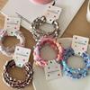 6Pcs Hair Ties Soft Woolen Woven Elastic Hair Bands Braided Design Ponytail Bun