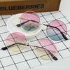 Retro Round Sunglasses Marine Piece Glasses Round Frame Glasses Men'S And Women'S Prince'S Glasses