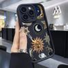 Phone Case For iPhone 7 8 16 15 14 Plus For iPhone 15 17 16 14 13 12 11 Pro Max XS XR X Gilded Celestial Shockproof Bumper Cover