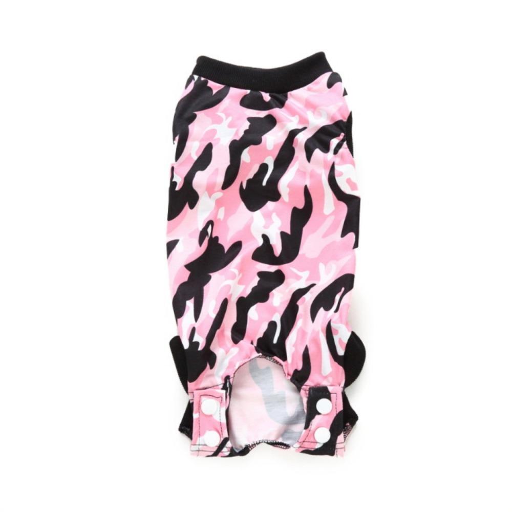 Dünne Katze und Hund postoperative Pflege atmungsaktive vierbeinige Kleidung Katzensterilisationskleidung zum Umschnallen Anti-Leck- und Anti-Belästigungskleidung