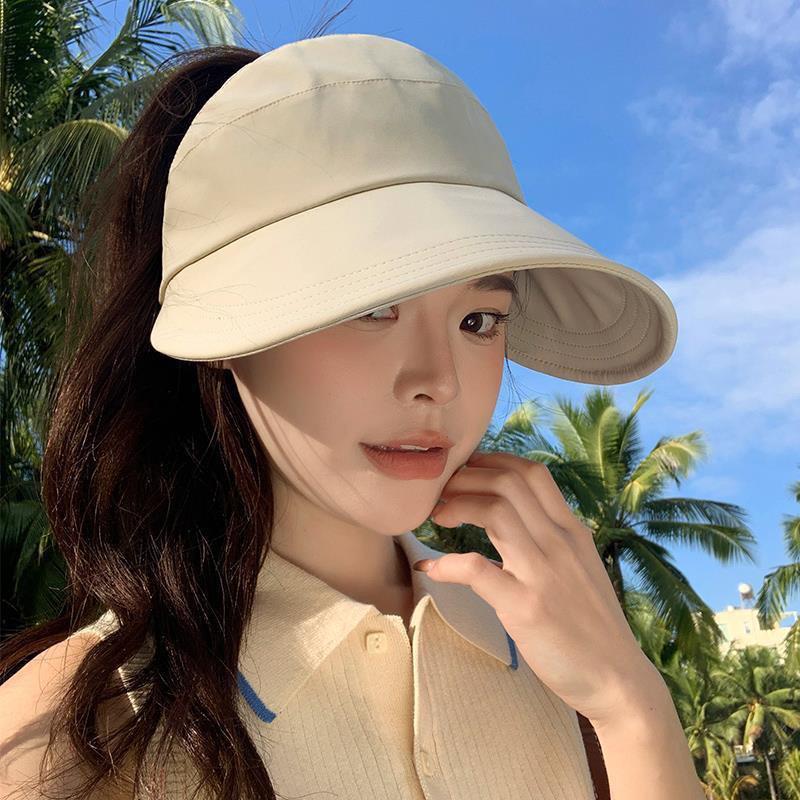 Women's Quick-Dry Duckbill Sun Hat with UV Protection, Wide Brim, and Removable Mask