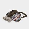 Nordic Two-Way Knit Bonnet Hat Brown