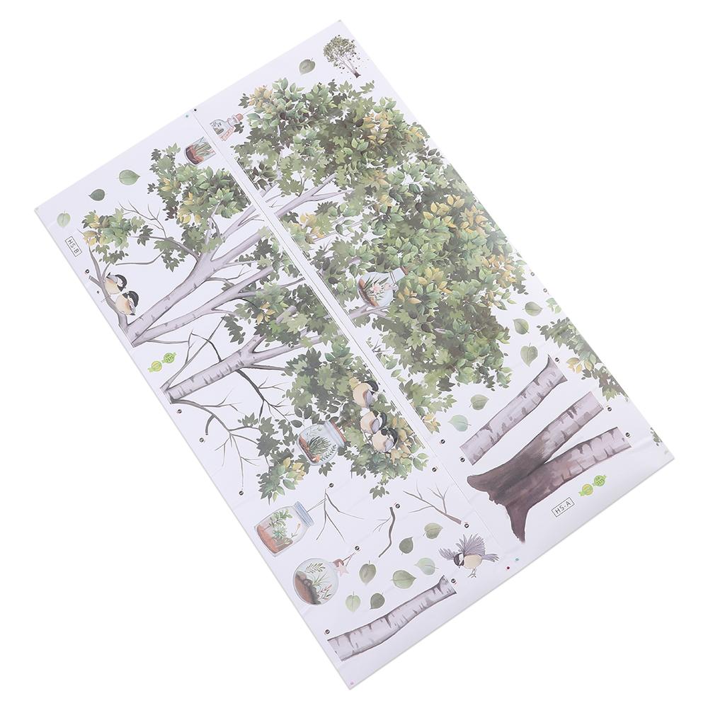 PVC Birch Tree Fresh Plant Wall Sticker Removable Decals Decor Nordic Large Tree Bedroom