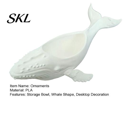 Whale Desk Organizer Humpback Storage Bowl, with Hollow Groove, 3D Printed Small Sundries Ocean Style Desktop Decoration, for Jewelry And Items Holder