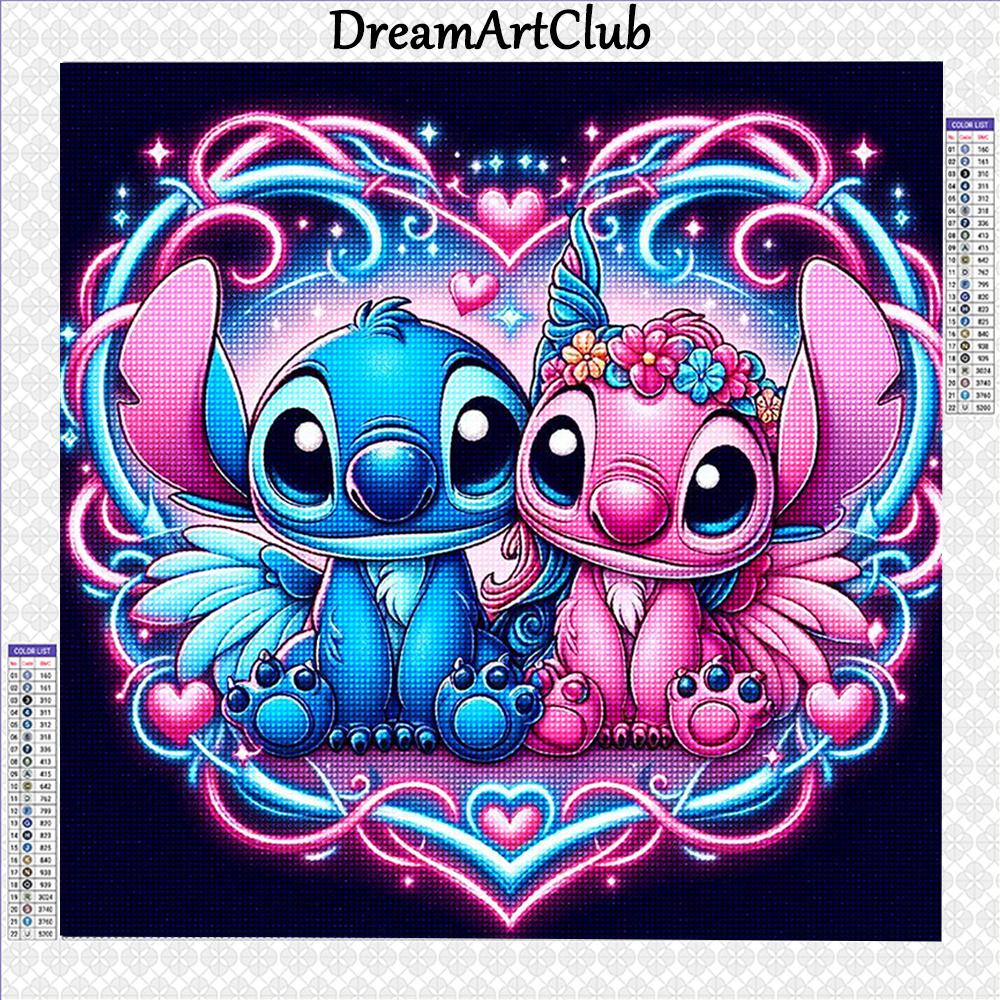 Diamond Painting Lilo & Stitch Diamond Embroidery Rhinestone of Picture Mosaic Art Cross Stitch Kits Home Decor