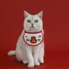 Cartoon New Year Cat Scarf Embroidered 2026 Horse Year Pet Scarf Lucky Blessing Funny Pet Clothing Spring Festival