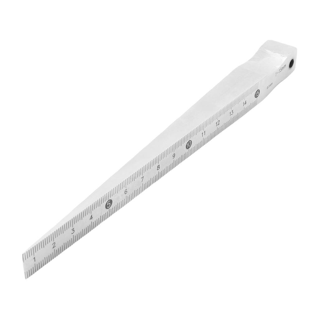 Feeler Gage Taper Gage 1-15mm Taper Gage 1-15mm Stainless Steel Gap Welding Feeler Hole Measure Tool with Storage Box Taper Gage