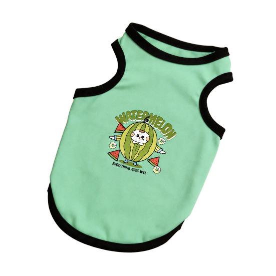 Pet Sleeveless T-Shirt Round Tank Top Neck Pet Breathable