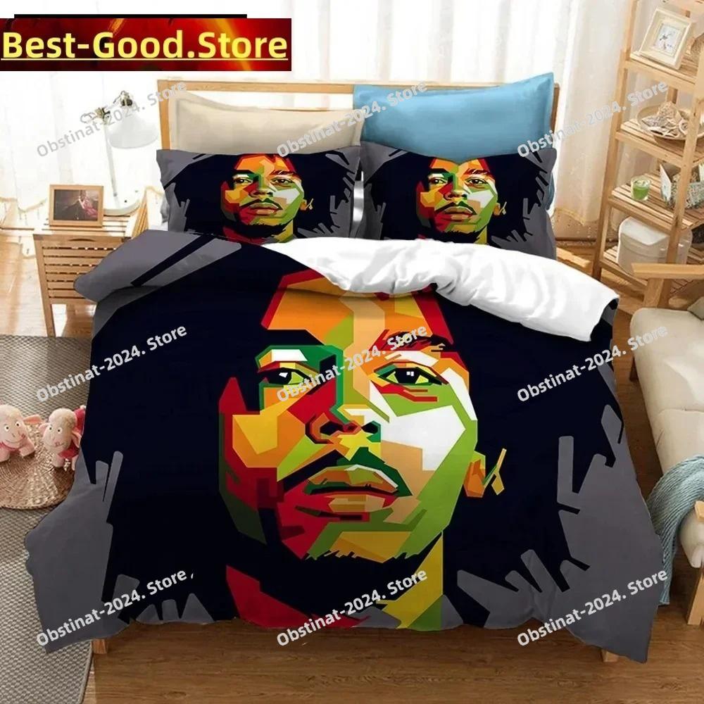 Bob Marley 3D Printed Bedding Set Duvet Covers Pillowcases Comforter Bedding Set Bedclothes Bed Linen(NO sheet)