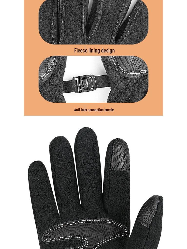 5V USB Heated Touchscreen Gloves for Outdoor Skiing & Cycling—Thick, Warm, Electric