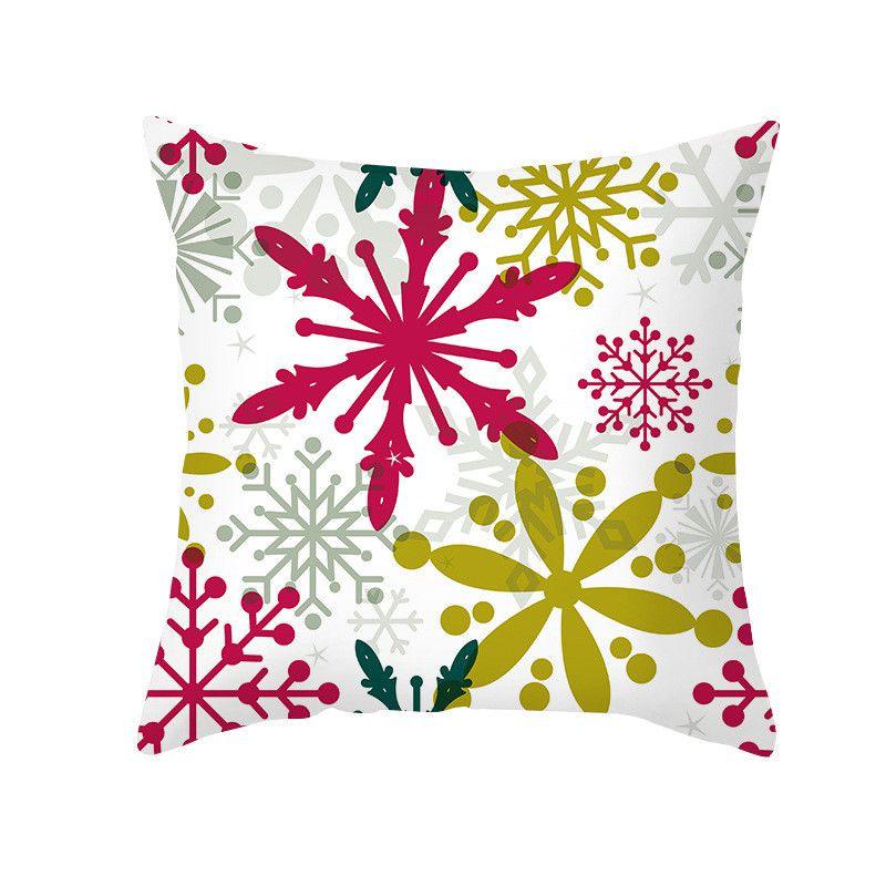 Luxuriously Soft 18 Inch Merry Christmas Cushion Cover With Santa Claus And Holiday Colors