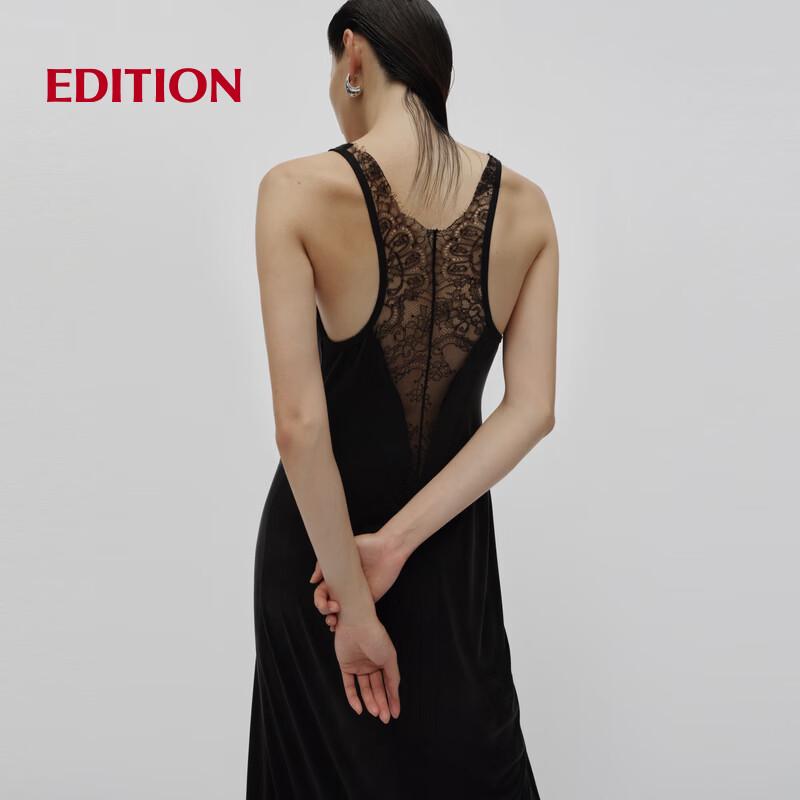 Edition RED LABEL 2025 Spring Lace Knit Vest Dress