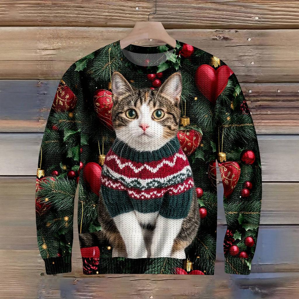 Men's Christmas Printed Collar Sweater