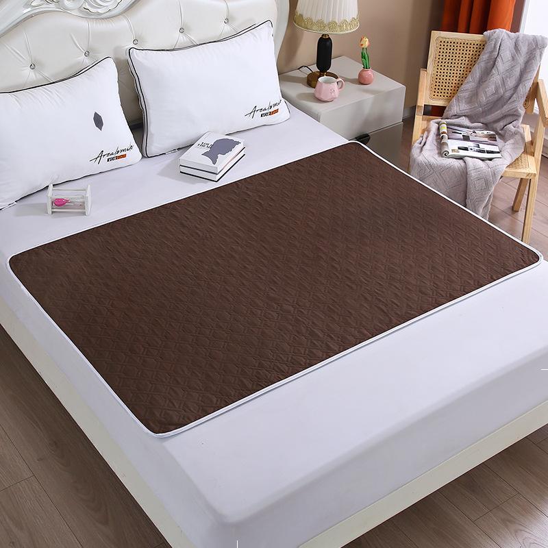 

Менструальный коврик для сбора мочи, непромокаемый коврик для пожилых людей, подгузник для взрослых, простыня, дышащий, водонепроницаемый, моющийся матрас 50*70cm кофейный