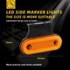 1Pcs Trucks LED Side Lights 24V Marker Lamp Trailer Van Bus Camper Caravan Front Rear Clearance Indicator Lights Universal