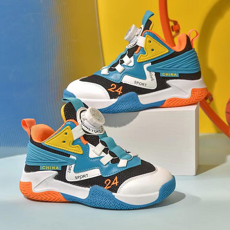 Boys' Wear-Resistant Basketball Training Shoes for Kids