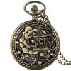 Two Little Birds Retro Style Quartz Pocket Watch Chain Steampunk Necklace Pendant Fob Watch Animal Clock with Birdcage Accessory