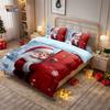 Comforter 3Pcs Cartoon Santa Claus Printed Coreless Duvet Set Multi Size Bedroom Bedding Holiday Decoration Machine Washable