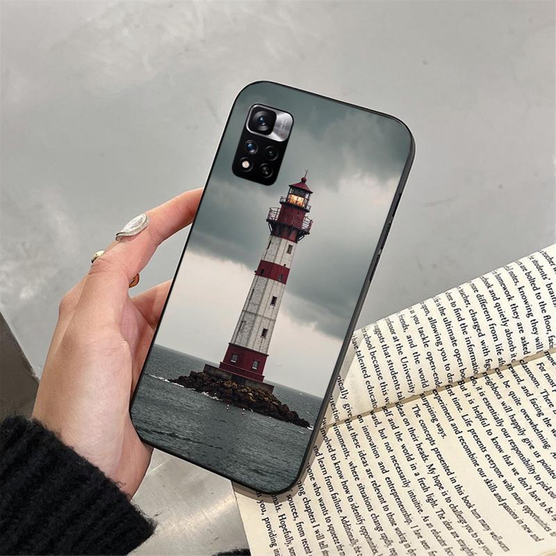 Phone Case For Xiaomi Redmi note 14 Pro 14 13 12 11 10 Pro 14S 12S 11S Redmi 14C 13C 10 Lighthouse