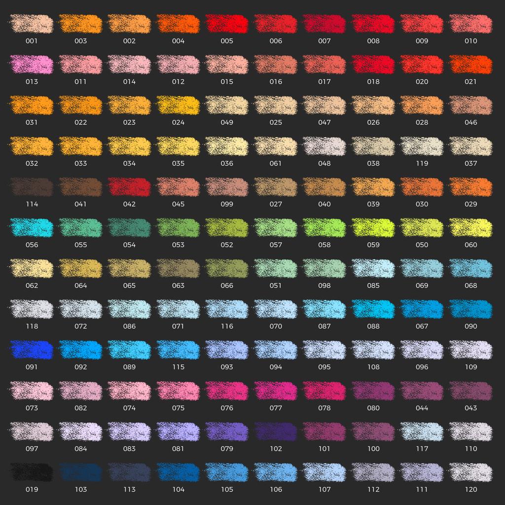 LIGHTWISH 120pcs Soft Pastels Set for Artists Beginners Adults Non-Toxic Vibrant Pastel Sticks for Drawing Sketching Shading Art