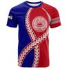 3D Printed Samoan Flag T-Shirt For Men New In Summer Short Sleeves Polynesian Tshirts Clothes Men's Oversized Tee Shirts