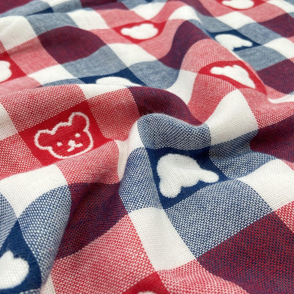 Swaddling Afghan, Tricolor Gauze, Made in Japan