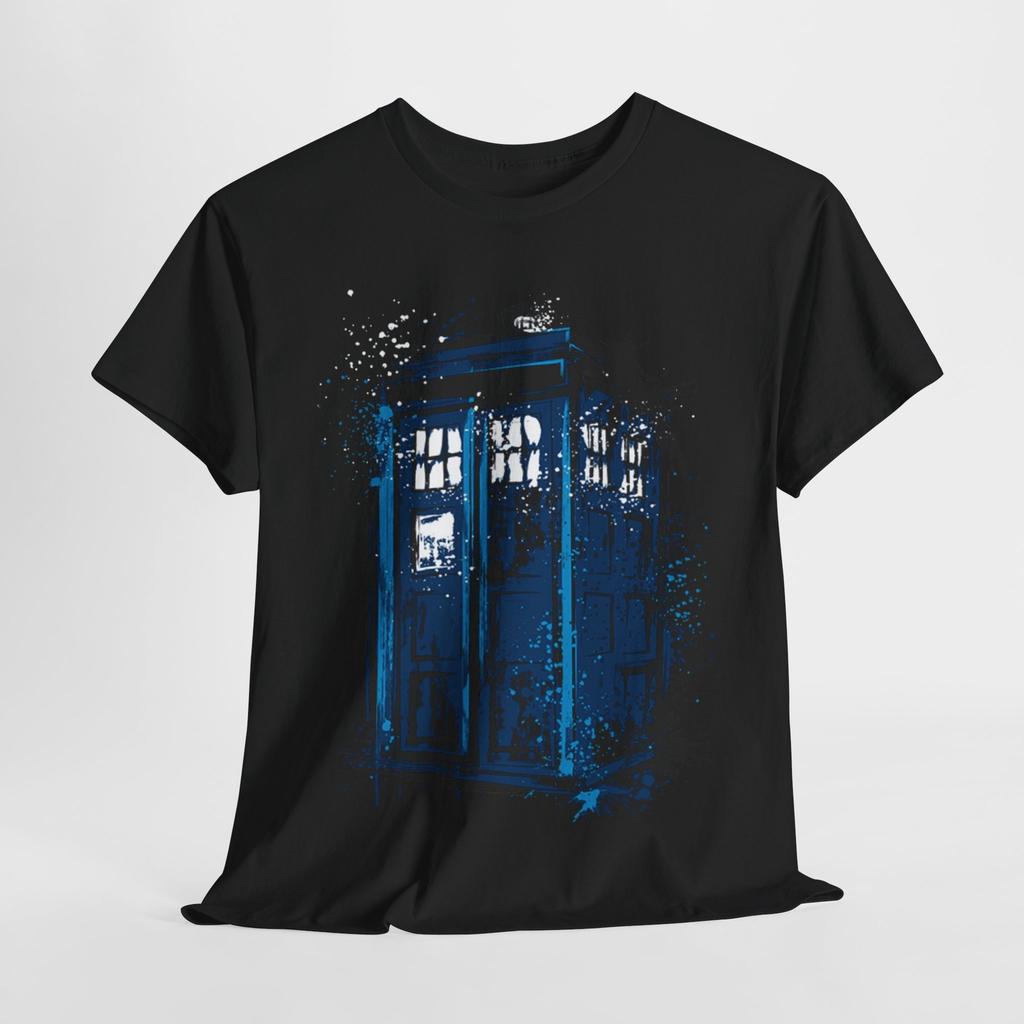 Dr Who Tardis Unisex Men´s Women´s Graphic Cotton Funny T Shirt Tee