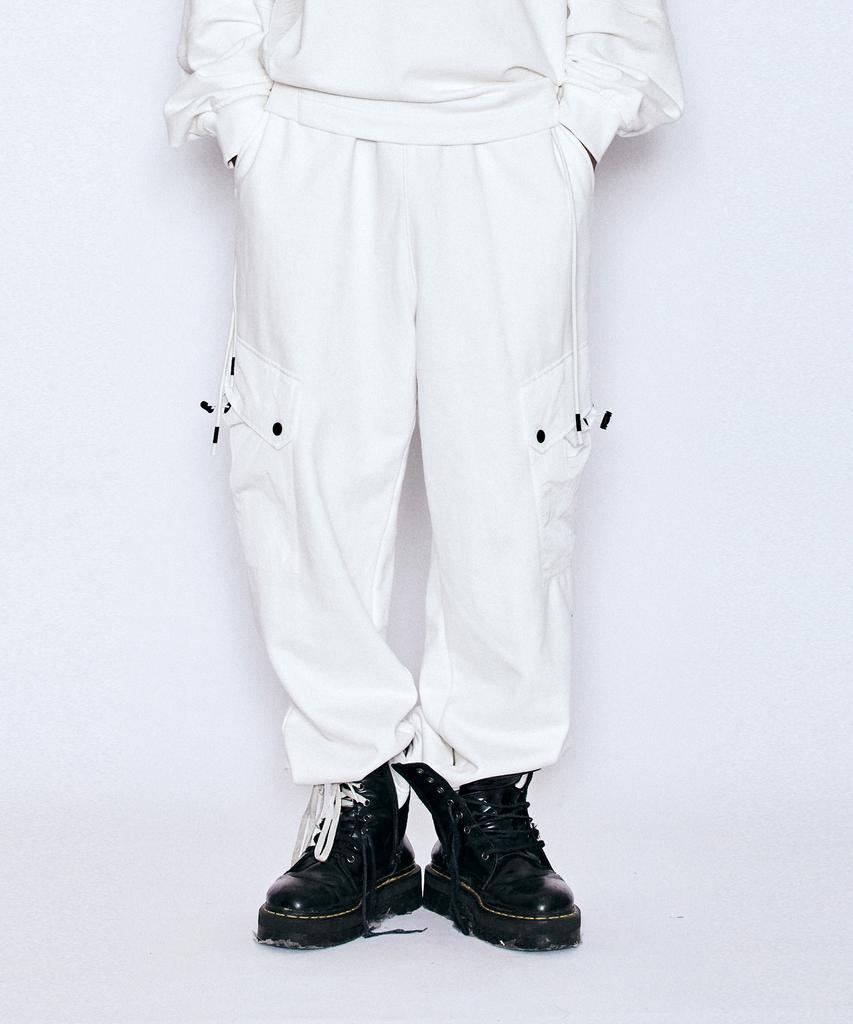Millimillieon Basalt Hybrid Jersey Pants B07-White