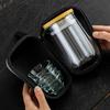 Double-Layer Transparent Glass Gong Dao Bei Tea Cup - Portable Heat-Insulating Kung Fu Tea Set