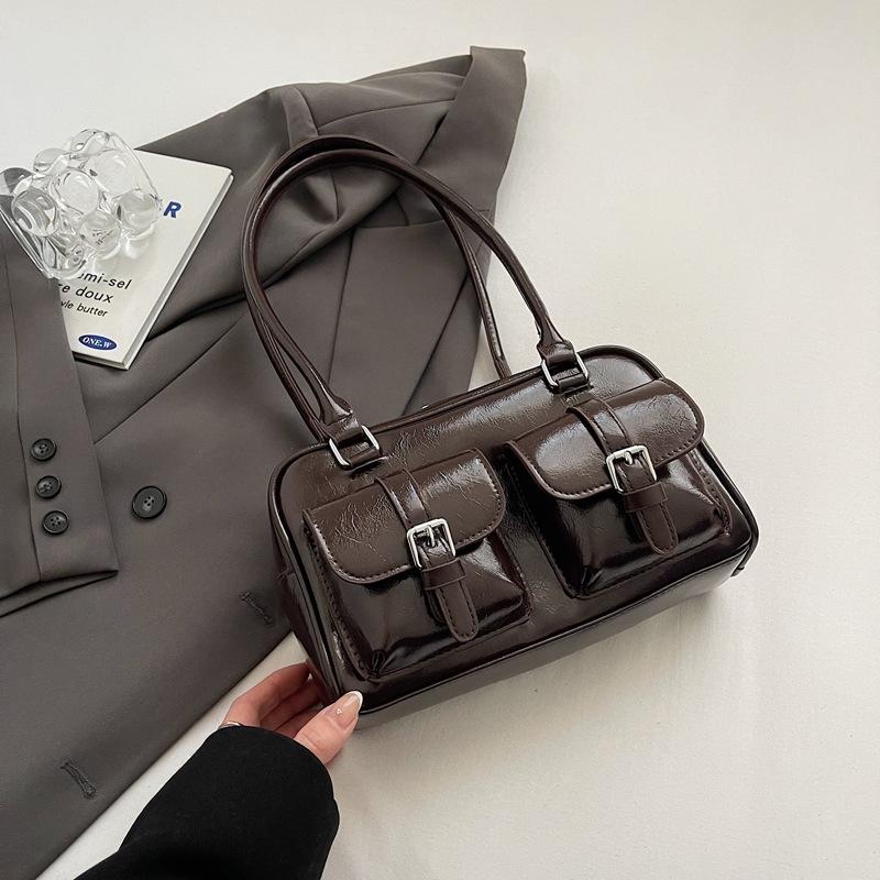 Premium Sense Women's Bag Large Capacity 2025 New Autumn and Winter Niche Design Single Shoulder Underarm Bag Commuter Pillow Bag