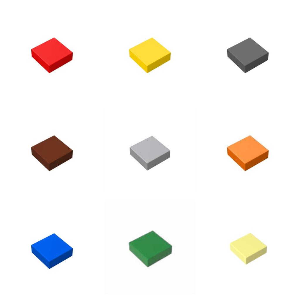 600pcs MOC Assemble Particles 3070 1x1 Bricks Flat Tile Smooth 1*1 Building Blocks DIY Educational Creative Parts Toy for Kids