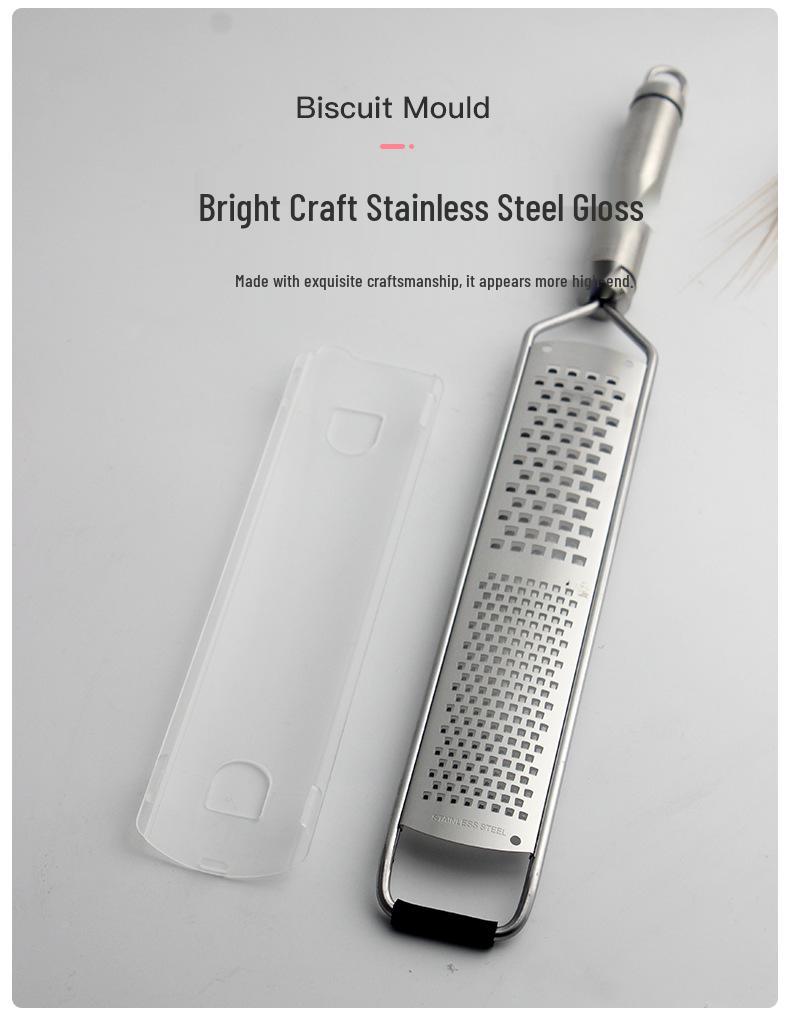 304 Stainless Steel Multi-Use Grater: Cheese, Lemon, Butter, Chocolate Shaver & Scraper